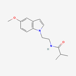 N-[2-(5-methoxy-1H-indol-1-yl)ethyl]-2-methylpropanamide