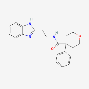 N-[2-(1H-1,3-benzimidazol-2-yl)ethyl]-4-phenyltetrahydro-2H-pyran-4-carboxamide