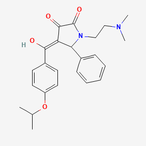 1-[2-(dimethylamino)ethyl]-3-hydroxy-5-phenyl-4-{[4-(propan-2-yloxy)phenyl]carbonyl}-1,5-dihydro-2H-pyrrol-2-one