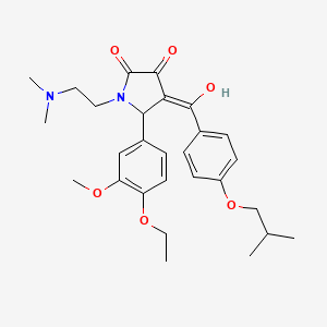 1-[2-(dimethylamino)ethyl]-5-(4-ethoxy-3-methoxyphenyl)-3-hydroxy-4-{[4-(2-methylpropoxy)phenyl]carbonyl}-1,5-dihydro-2H-pyrrol-2-one