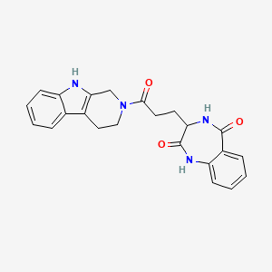 3-[3-oxo-3-(1,3,4,9-tetrahydro-2H-beta-carbolin-2-yl)propyl]-3,4-dihydro-1H-1,4-benzodiazepine-2,5-dione