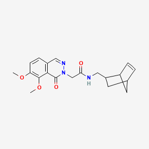 N-(bicyclo[2.2.1]hept-5-en-2-ylmethyl)-2-(7,8-dimethoxy-1-oxophthalazin-2(1H)-yl)acetamide