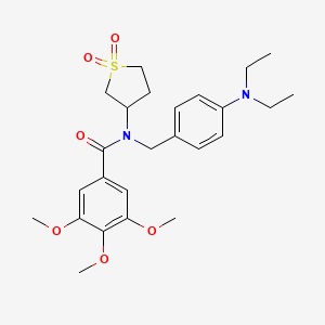 N-[4-(diethylamino)benzyl]-N-(1,1-dioxidotetrahydrothiophen-3-yl)-3,4,5-trimethoxybenzamide