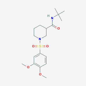 N-Tert-butyl-1-(3,4-dimethoxybenzenesulfonyl)piperidine-3-carboxamide