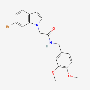 2-(6-bromo-1H-indol-1-yl)-N-(3,4-dimethoxybenzyl)acetamide