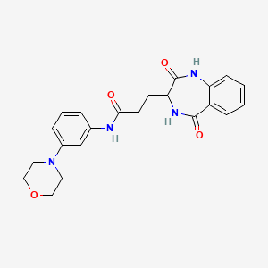 3-(2,5-dioxo-2,3,4,5-tetrahydro-1H-1,4-benzodiazepin-3-yl)-N-[3-(morpholin-4-yl)phenyl]propanamide