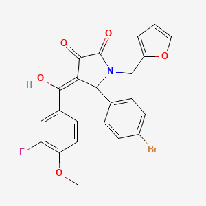 5-(4-bromophenyl)-4-(3-fluoro-4-methoxybenzoyl)-1-[(furan-2-yl)methyl]-3-hydroxy-2,5-dihydro-1H-pyrrol-2-one