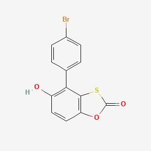 molecular formula C13H7BrO3S B11127986 4-(4-Bromophenyl)-5-hydroxy-1,3-benzoxathiol-2-one 