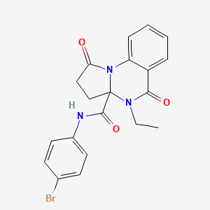 N-(4-bromophenyl)-4-ethyl-1,5-dioxo-2,3,4,5-tetrahydropyrrolo[1,2-a]quinazoline-3a(1H)-carboxamide