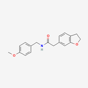 2-(2,3-dihydro-1-benzofuran-6-yl)-N-(4-methoxybenzyl)acetamide