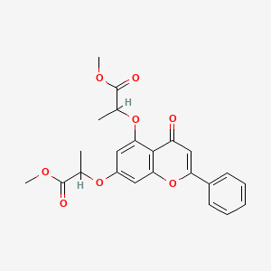 dimethyl 2,2'-[(4-oxo-2-phenyl-4H-chromene-5,7-diyl)bis(oxy)]dipropanoate