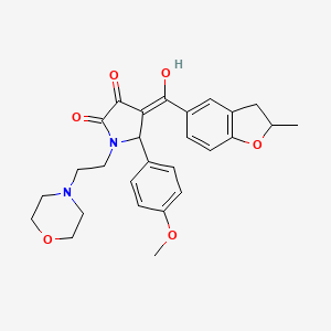 3-hydroxy-5-(4-methoxyphenyl)-4-(2-methyl-2,3-dihydro-1-benzofuran-5-carbonyl)-1-[2-(morpholin-4-yl)ethyl]-2,5-dihydro-1H-pyrrol-2-one