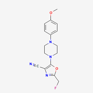 2-(Fluoromethyl)-5-[4-(4-methoxyphenyl)piperazin-1-yl]-1,3-oxazole-4-carbonitrile