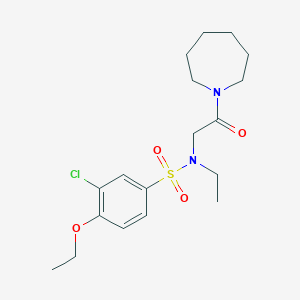 N-[2-(azepan-1-yl)-2-oxoethyl]-3-chloro-4-ethoxy-N-ethylbenzenesulfonamide