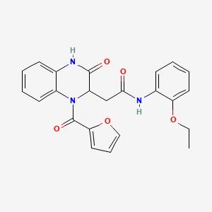 N-(2-ethoxyphenyl)-2-[1-(furan-2-carbonyl)-3-oxo-1,2,3,4-tetrahydroquinoxalin-2-yl]acetamide