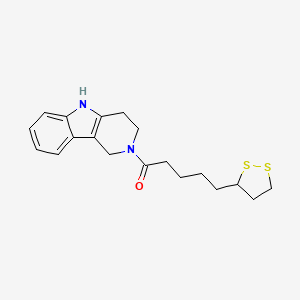 5-(1,2-dithiolan-3-yl)-1-(1,3,4,5-tetrahydro-2H-pyrido[4,3-b]indol-2-yl)pentan-1-one