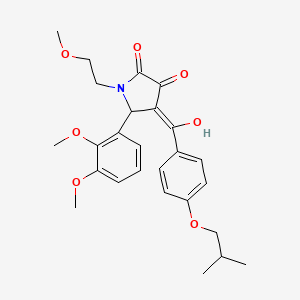 5-(2,3-dimethoxyphenyl)-3-hydroxy-1-(2-methoxyethyl)-4-{[4-(2-methylpropoxy)phenyl]carbonyl}-1,5-dihydro-2H-pyrrol-2-one