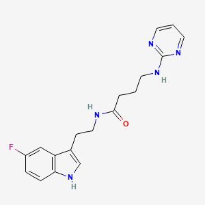 N-[2-(5-fluoro-1H-indol-3-yl)ethyl]-4-(pyrimidin-2-ylamino)butanamide