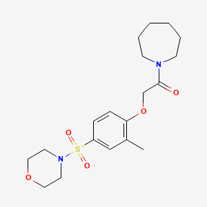 1-(Azepan-1-yl)-2-[2-methyl-4-(morpholin-4-ylsulfonyl)phenoxy]ethanone