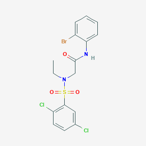 N-(2-bromophenyl)-N~2~-[(2,5-dichlorophenyl)sulfonyl]-N~2~-ethylglycinamide