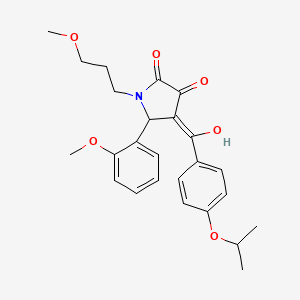 3-hydroxy-5-(2-methoxyphenyl)-1-(3-methoxypropyl)-4-{[4-(propan-2-yloxy)phenyl]carbonyl}-1,5-dihydro-2H-pyrrol-2-one