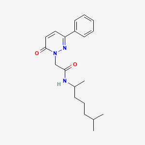 N-(6-methylheptan-2-yl)-2-(6-oxo-3-phenylpyridazin-1(6H)-yl)acetamide