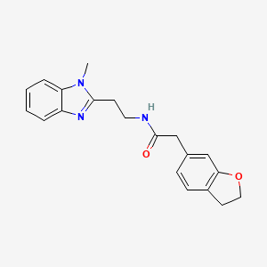 2-(2,3-dihydro-1-benzofuran-6-yl)-N-[2-(1-methyl-1H-1,3-benzimidazol-2-yl)ethyl]acetamide