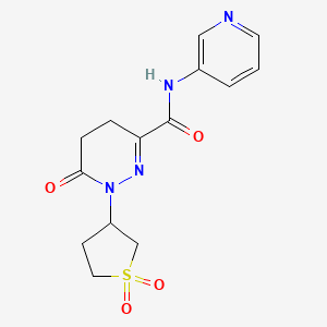 1-(1,1-dioxo-1lambda6-thiolan-3-yl)-6-oxo-N-(pyridin-3-yl)-1,4,5,6-tetrahydropyridazine-3-carboxamide