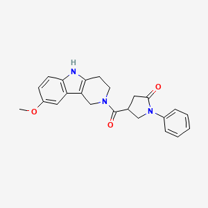 4-[(8-methoxy-1,3,4,5-tetrahydro-2H-pyrido[4,3-b]indol-2-yl)carbonyl]-1-phenyl-2-pyrrolidinone