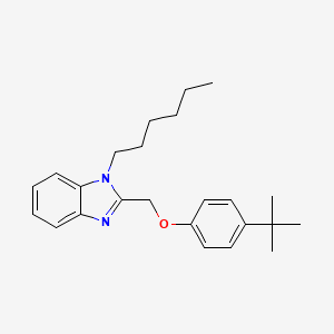 2-[(4-tert-butylphenoxy)methyl]-1-hexyl-1H-benzimidazole