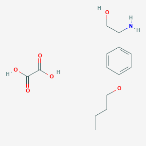 molecular formula C14H21NO6 B111285 2-Amino-2-(4-butoxyphenyl)ethanol oxalate CAS No. 1177317-09-7