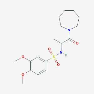 N-[1-(azepan-1-yl)-1-oxopropan-2-yl]-3,4-dimethoxybenzenesulfonamide