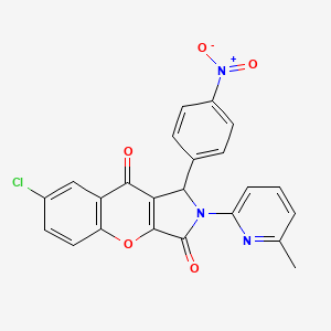 7-Chloro-2-(6-methylpyridin-2-yl)-1-(4-nitrophenyl)-1,2-dihydrochromeno[2,3-c]pyrrole-3,9-dione