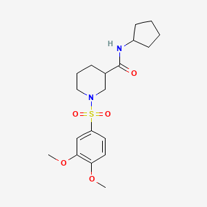 1-(3,4-Dimethoxy-benzenesulfonyl)-piperidine-3-carboxylic acid cyclopentylamide