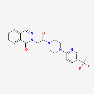 2-(2-oxo-2-{4-[5-(trifluoromethyl)-2-pyridyl]piperazino}ethyl)-1(2H)-phthalazinone