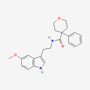 N-[2-(5-methoxy-1H-indol-3-yl)ethyl]-4-phenyltetrahydro-2H-pyran-4-carboxamide