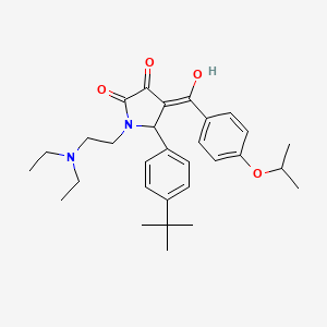 5-(4-tert-butylphenyl)-1-[2-(diethylamino)ethyl]-3-hydroxy-4-{[4-(propan-2-yloxy)phenyl]carbonyl}-1,5-dihydro-2H-pyrrol-2-one