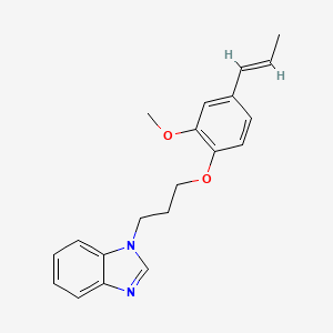 1-(3-{2-methoxy-4-[(1E)-prop-1-en-1-yl]phenoxy}propyl)-1H-benzimidazole