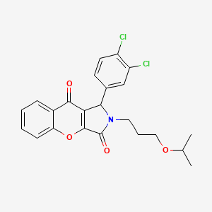 1-(3,4-Dichlorophenyl)-2-[3-(propan-2-yloxy)propyl]-1,2-dihydrochromeno[2,3-c]pyrrole-3,9-dione