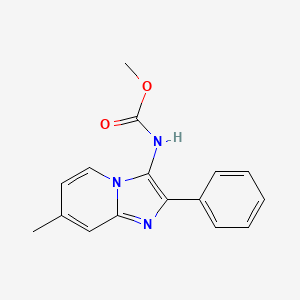 molecular formula C16H15N3O2 B11128748 Methyl (7-methyl-2-phenylimidazo[1,2-a]pyridin-3-yl)carbamate 