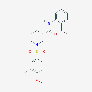 N-(2-ethylphenyl)-1-[(4-methoxy-3-methylphenyl)sulfonyl]piperidine-3-carboxamide