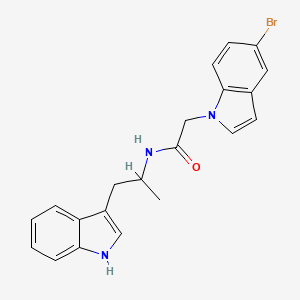 2-(5-bromo-1H-indol-1-yl)-N-[1-(1H-indol-3-yl)propan-2-yl]acetamide