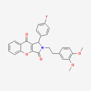 2-[2-(3,4-Dimethoxyphenyl)ethyl]-1-(4-fluorophenyl)-1,2-dihydrochromeno[2,3-c]pyrrole-3,9-dione