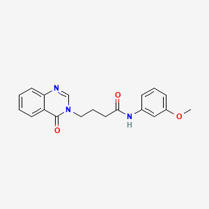 N-(3-methoxyphenyl)-4-(4-oxoquinazolin-3(4H)-yl)butanamide