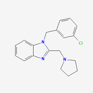 1-(3-chlorobenzyl)-2-(pyrrolidin-1-ylmethyl)-1H-benzimidazole