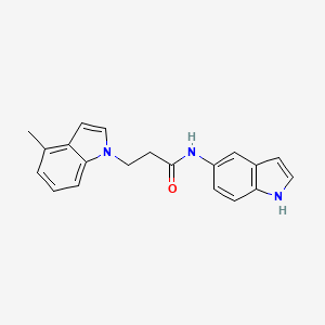 N-(1H-indol-5-yl)-3-(4-methyl-1H-indol-1-yl)propanamide