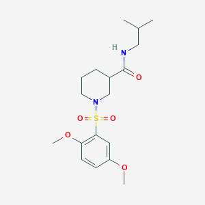 1-[(2,5-dimethoxyphenyl)sulfonyl]-N-(2-methylpropyl)piperidine-3-carboxamide