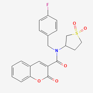 N-(1,1-dioxidotetrahydrothiophen-3-yl)-N-(4-fluorobenzyl)-2-oxo-2H-chromene-3-carboxamide