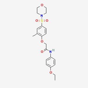 N-(4-Ethoxyphenyl)-2-[2-methyl-4-(morpholine-4-sulfonyl)phenoxy]acetamide