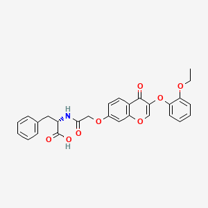 N-({[3-(2-ethoxyphenoxy)-4-oxo-4H-chromen-7-yl]oxy}acetyl)-L-phenylalanine